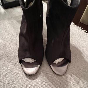 Monolo Blahnik open toe shoe